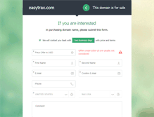 Tablet Screenshot of easytrax.com